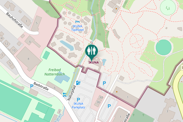 Map showing location of Naturpfad 1 Toilet
