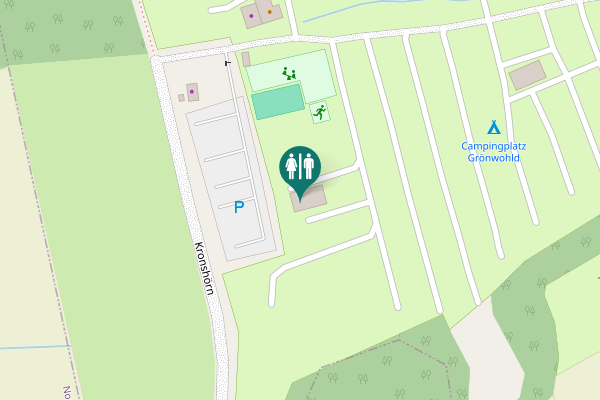Map showing location of Kronshörn Toilet