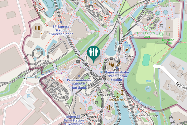 Map showing location of Europa-Park-Straße 2 Toilet