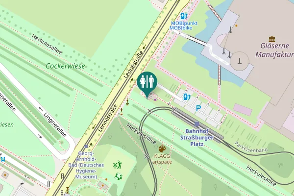 Map showing location of Lennéstraße 5 Toilet
