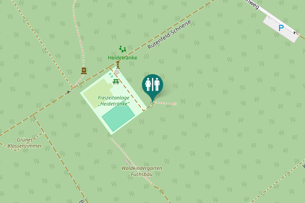 Map showing location of Rutenfeld-Schneise Toilet