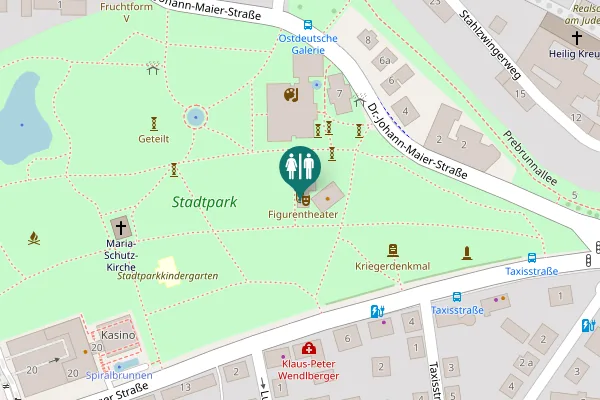 Map showing location of Dr.-Johann-Maier-Straße 1 Toilet