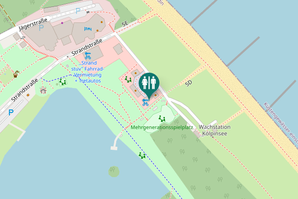 Map showing location of 5D Toilet