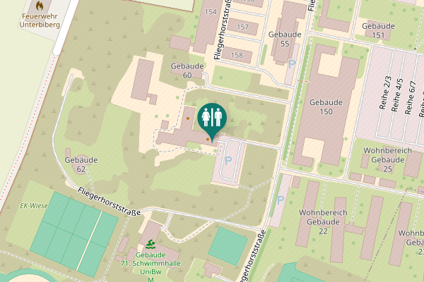 Map showing location of Werner-Heisenberg-Weg 161 Toilet