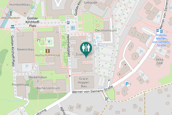 Map showing location of Helmholtzplatz 5 Toilet