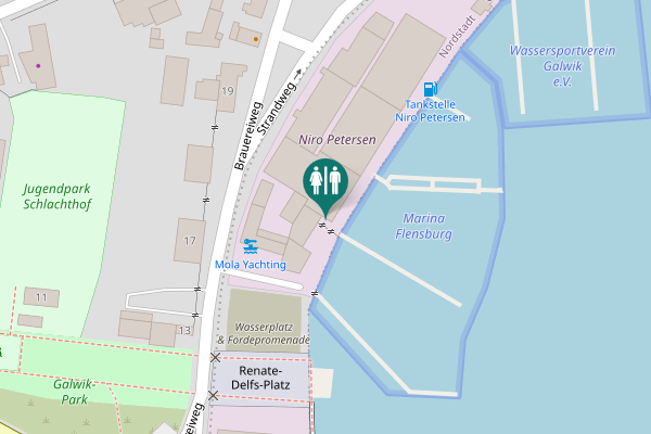 Map showing location of Brauereiweg 12 Toilet