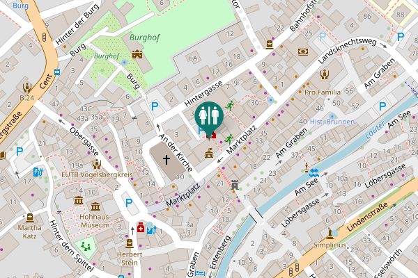 Map showing location of Marktplatz 14 Toilet