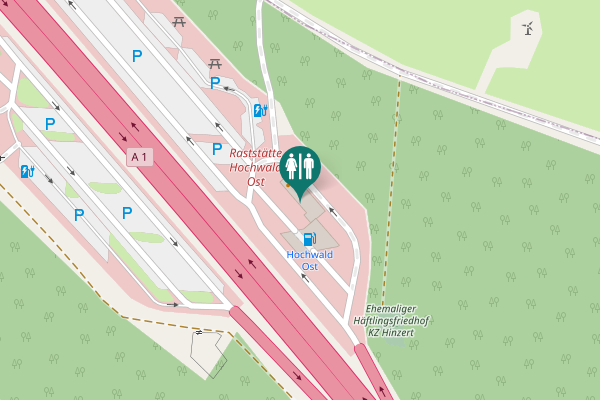 Map showing location of A 1 Toilet