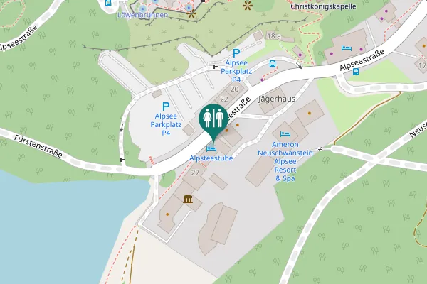 Map showing location of Alpseestraße 25 Toilet