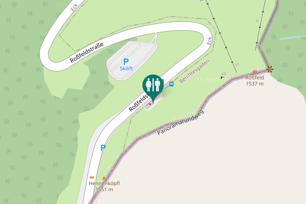 Map showing location of Behindertentoilette