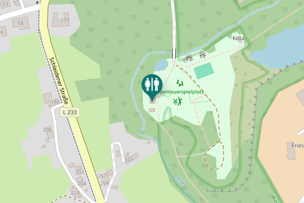 Map showing location of Schleidener Straße 261 Toilet