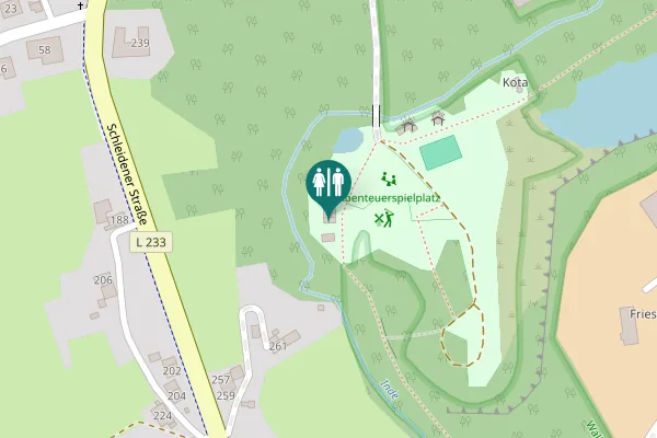 Map showing location of Schleidener Straße 261 Toilet