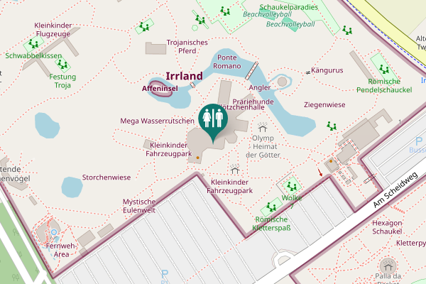 Map showing location of Irrland
