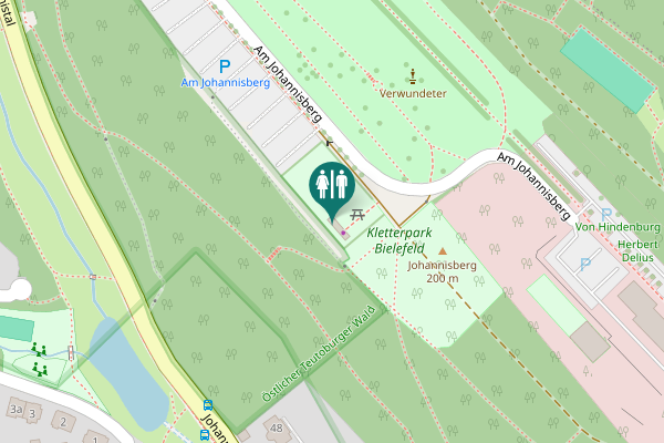 Map showing location of Am Johannisberg 3 Toilet