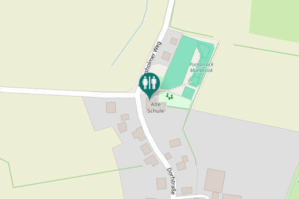 Map showing location of Dorfstraße Toilet