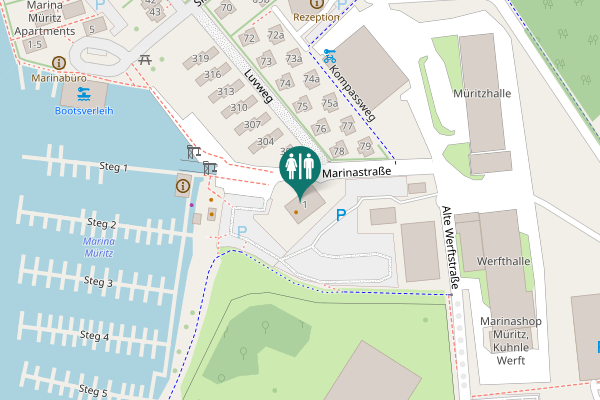 Map showing location of Marinastraße 1 Toilet