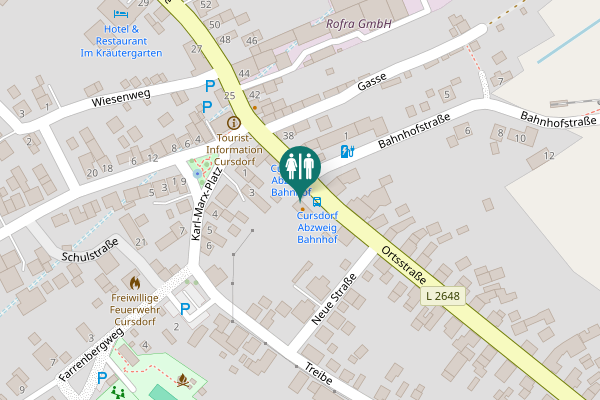 Map showing location of Ortsstraße 19 Toilet