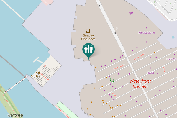 Map showing location of AG-Weser-Straße 1 Toilet