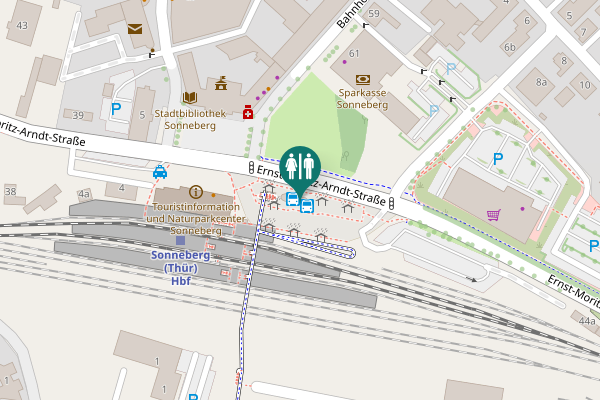 Map showing location of Ernst-Moritz-Arndt-Straße 44 Toilet