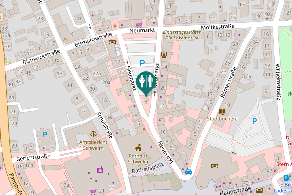 Map showing location of Neumarkt 32 Toilet