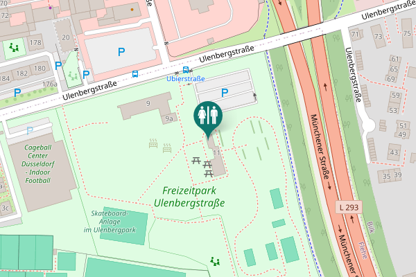 Map showing location of Ulenbergstraße 11 Toilet