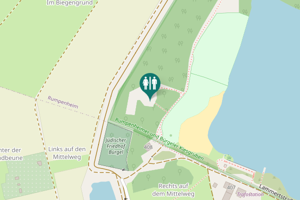 Map showing location of Lammertstraße 408 Toilet