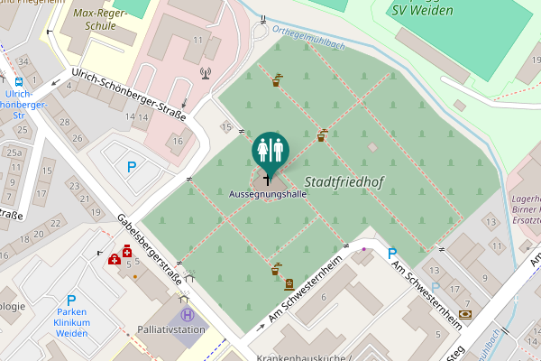 Map showing location of Ulrich-Schönberger-Straße 15 Toilet