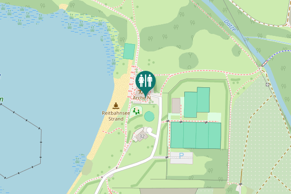 Map showing location of Reitbahnweg 38 Toilet