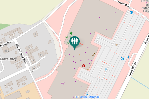 Map showing location of Neue Wiese 1 Toilet
