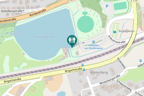 Map showing location of Toilette im Seehaus
