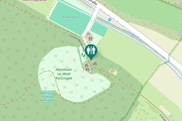 Map showing location of Forlenwaldweg Toilet