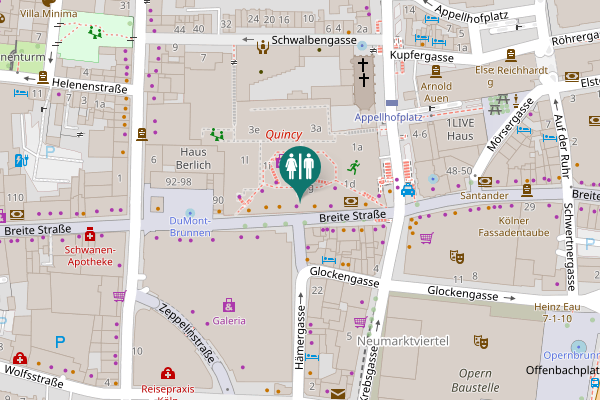 Map showing location of Breite Straße 72 Toilet