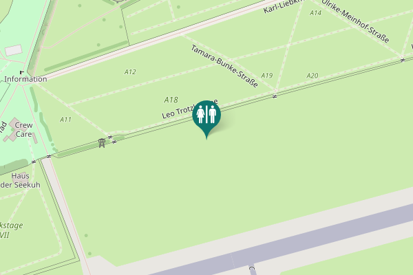 Map showing location of Leo Trotzki Allee Toilet