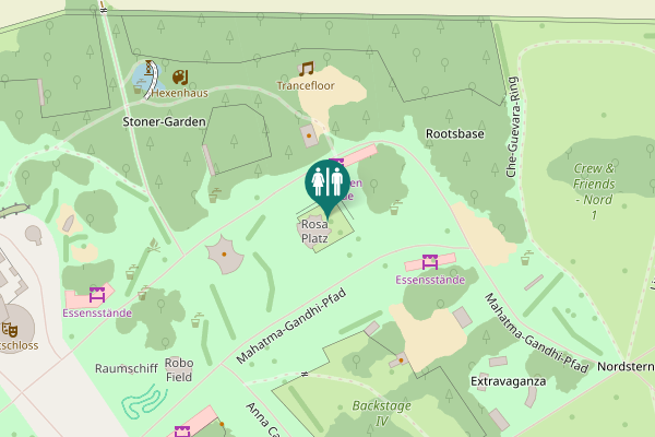 Map showing location of Mahatma-Gandhi-Pfad Toilet