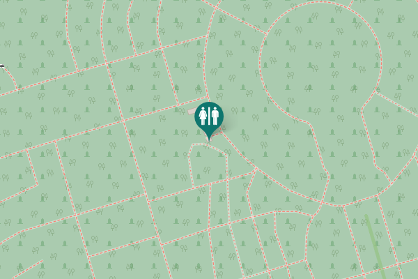 Map showing location of Hadron-Electron Ring Accelerator Toilet