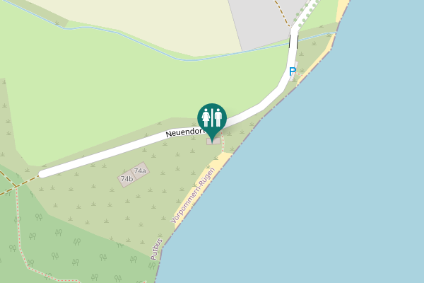 Map showing location of Neuendorf Toilet