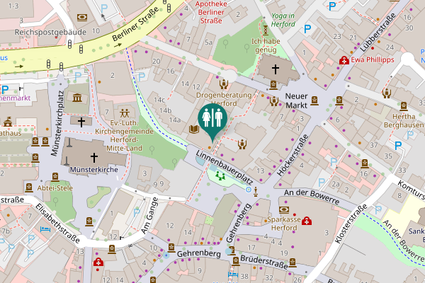 Map showing location of Linnenbauerplatz 6 Toilet