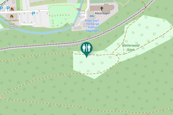 Map showing location of Abteistraße 132 Toilet