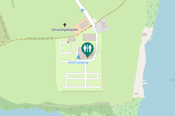 Map showing location of Seestraße 32¾ Toilet