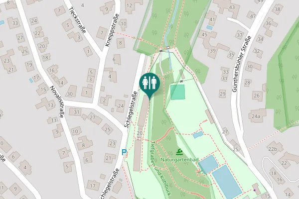 Map showing location of Schlegelstraße 20 Toilet