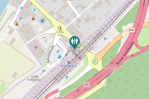 Map showing location of Mauritzener Hauptstraße 15 Toilet