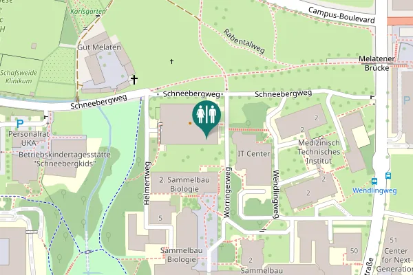 Map showing location of Helmertweg 1 Toilet