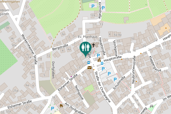 Map showing location of Kirchstraße 3 Toilet