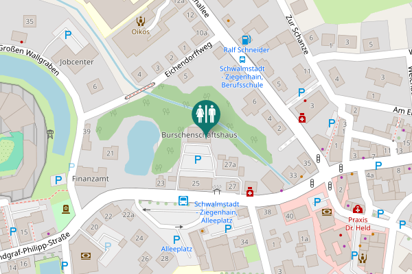 Map showing location of Landgraf-Philipp-Straße 27a Toilet