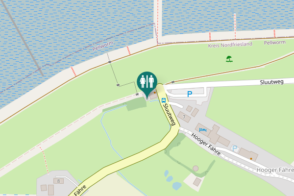 Map showing location of Sluutweg Toilet