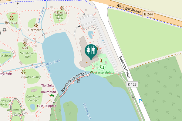 Map showing location of Sudendorfallee 1 Toilet