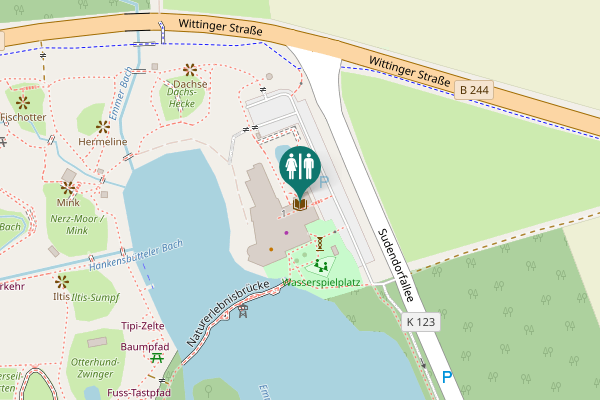 Map showing location of Sudendorfallee 1 Toilet