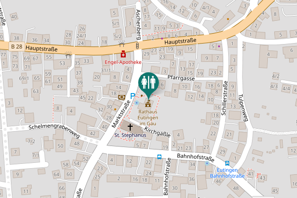 Map showing location of Marktstraße 17 Toilet