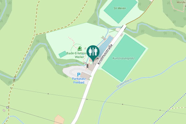Map showing location of Kristinusstraße 71 Toilet