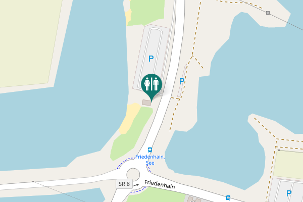 Map showing location of SR 8 Toilet